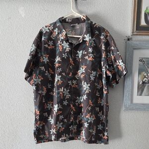 Columbia Black Floral Men's Shirt